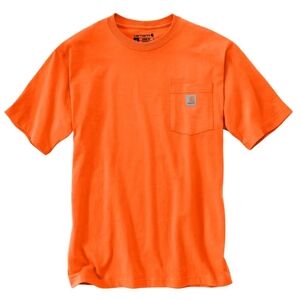 NWT Carhartt Men's Bright Orange Iconic K87 Short Sleeve Tee